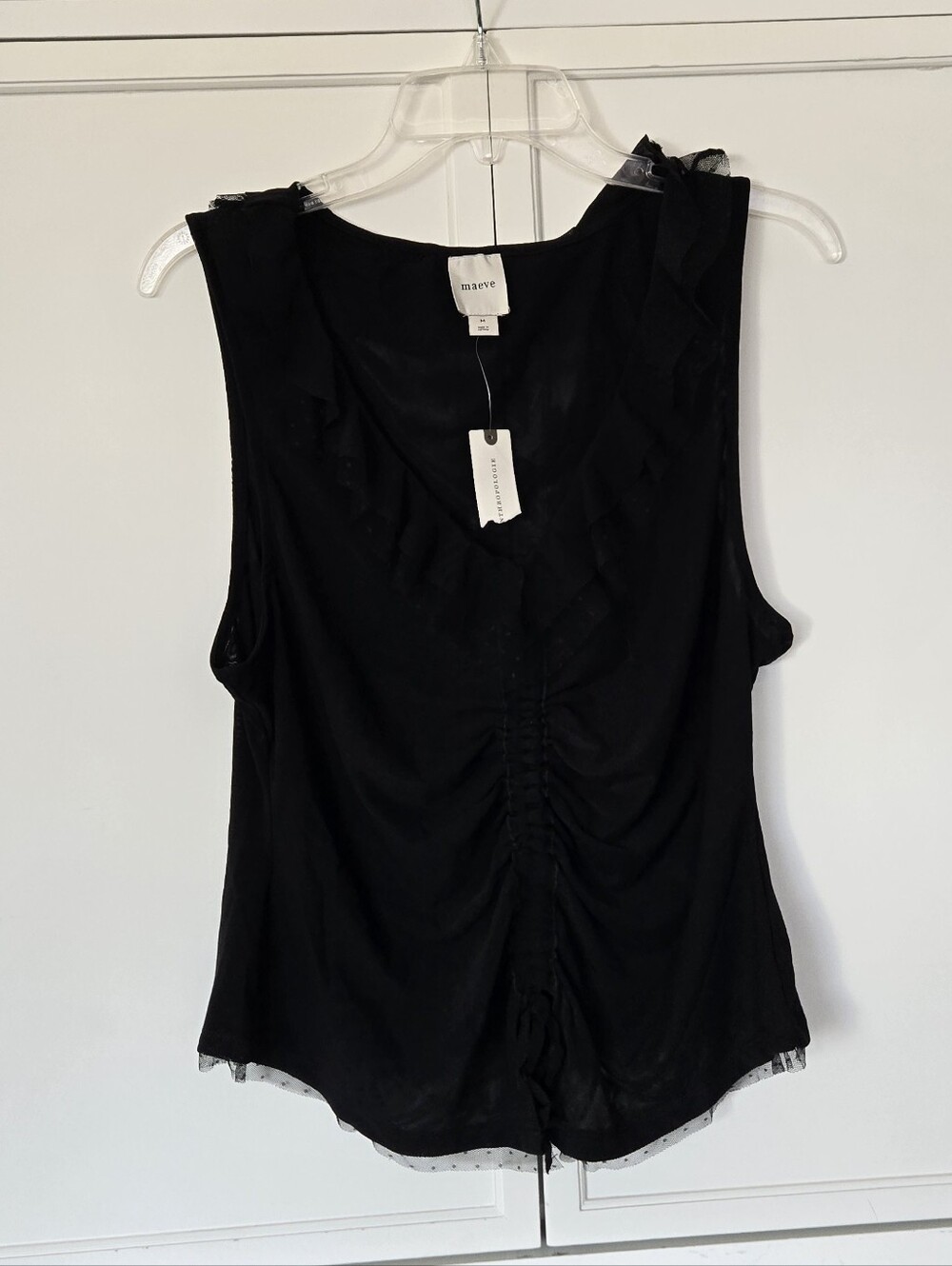 NWT Maeve Tie-Front V-Neck Top - Picture 2 of 7